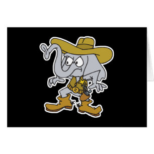 sheriff cowboy elephant