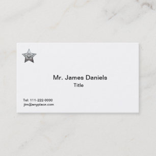 Sheriff Deputy Badge Business Card
