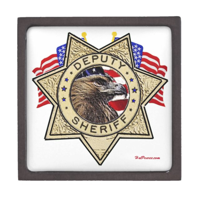 Sheriff Deputy Badge Jewellery Box (Front)