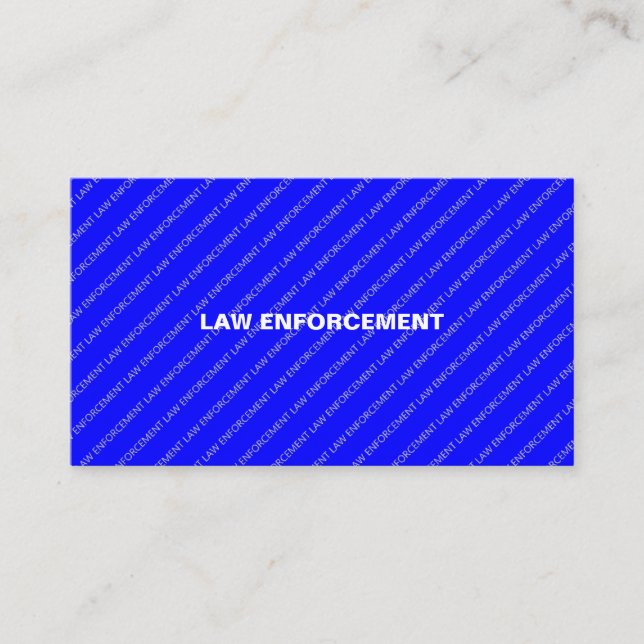 Sheriff Deputy Law Enforcement Police Department Business Card (Front)