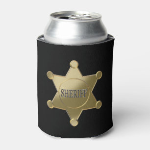 Sheriff golden star can cooler