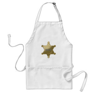 Sheriff golden star standard apron
