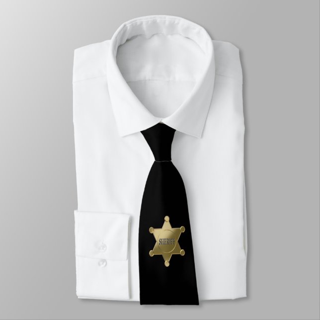 Sheriff golden star tie (Tied)