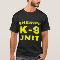 Sheriff K-9 Unit Front And Back Print K9 Police Do
