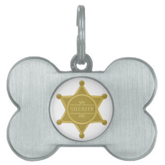 Sheriff Pet Name Tag