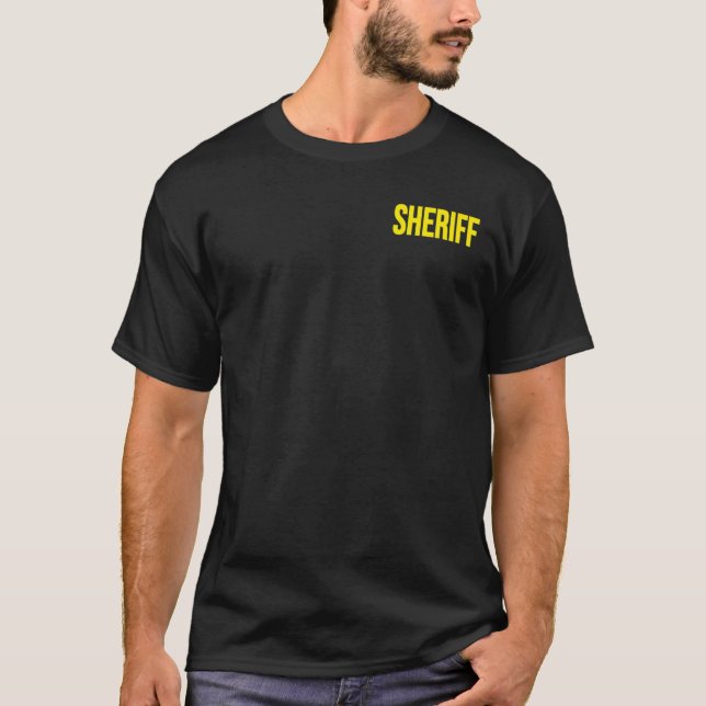 Sheriff Police Law Enforcement Uniform Deputy T-Shirt (Front)