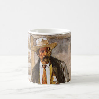 Sheriff Portrait by Seltzer, Vintage West Cowboy Coffee Mug