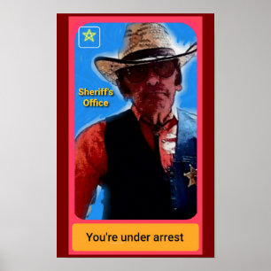 Sheriff poster, police misc, police art poster