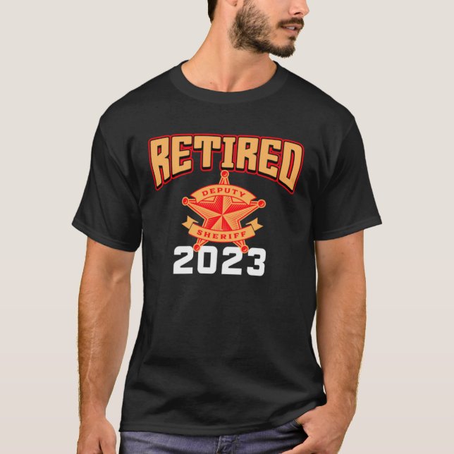 Sheriff Retirement 2023 Law Enforcement T-Shirt (Front)