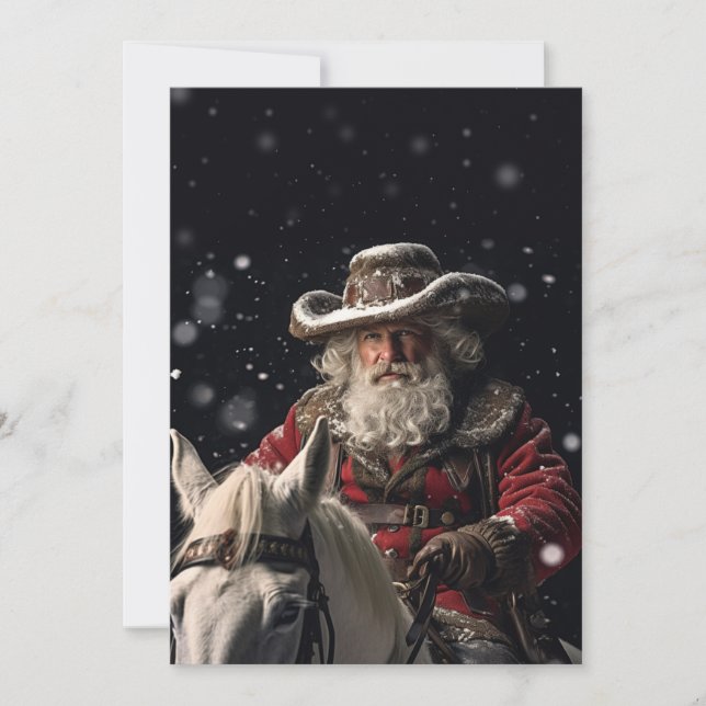 Sheriff Santa Claus Holiday Card (Front)