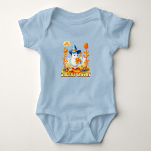 Sheriff Spooky Cowboy Ghost Halloween Baby Bodysuit