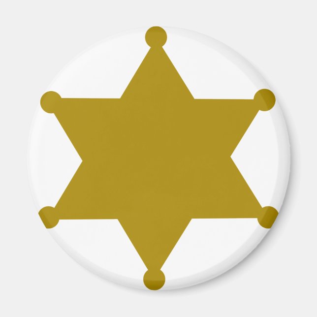 Sheriff star magnet (Front)