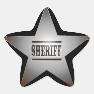 Sheriff Star Sticker