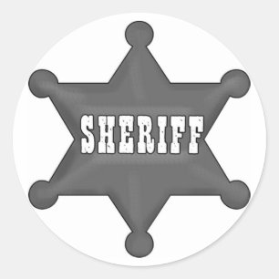 Sheriff Sticker for kids