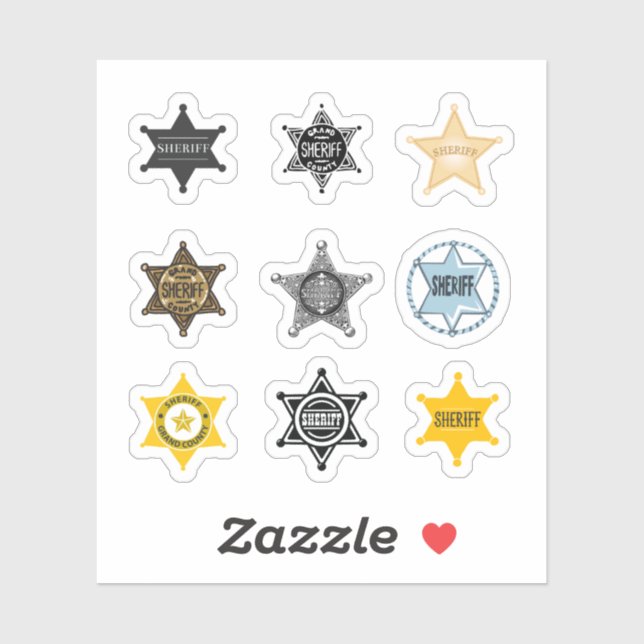 Sheriff Stickers (Sheet)