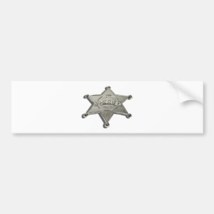 SheriffBadgeLetters110510 Bumper Sticker