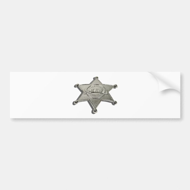 SheriffBadgeLetters110510 Bumper Sticker (Front)