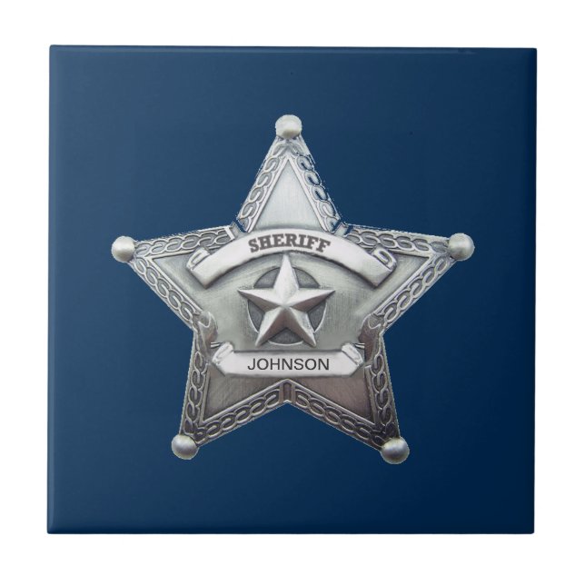 Sheriff's Custom Badge Tile (Front)