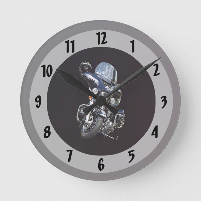 Sheriff's Motorcycle Round Clock (Front)