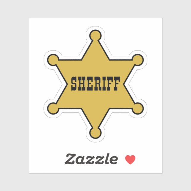 SHERIFF'S SHOWDOWN - SHERIFF BADGE STICKER (Sheet)