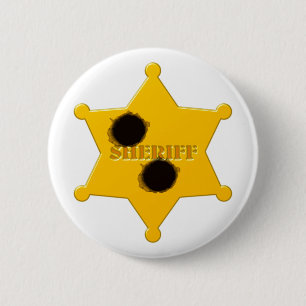 sheriff's star bullet 6 cm round badge