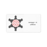 Sheriff's Tin Star Photo Frame