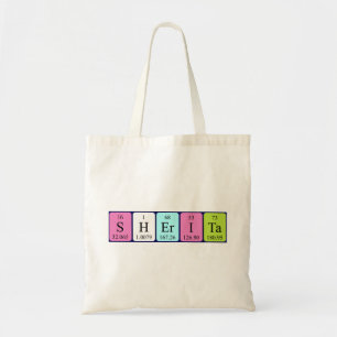 Sherita periodic table name tote bag