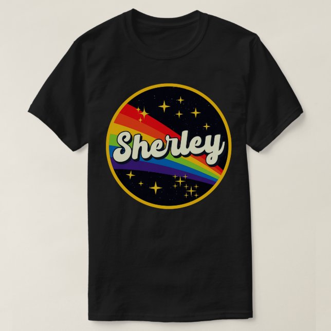 Sherley Rainbow In Space Vintage Style T-Shirt (Design Front)