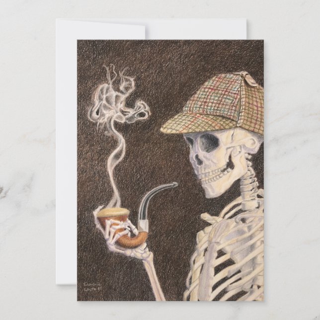 Sherlock Bones Invitation (Front)