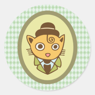 Sherlock Classic Round Sticker