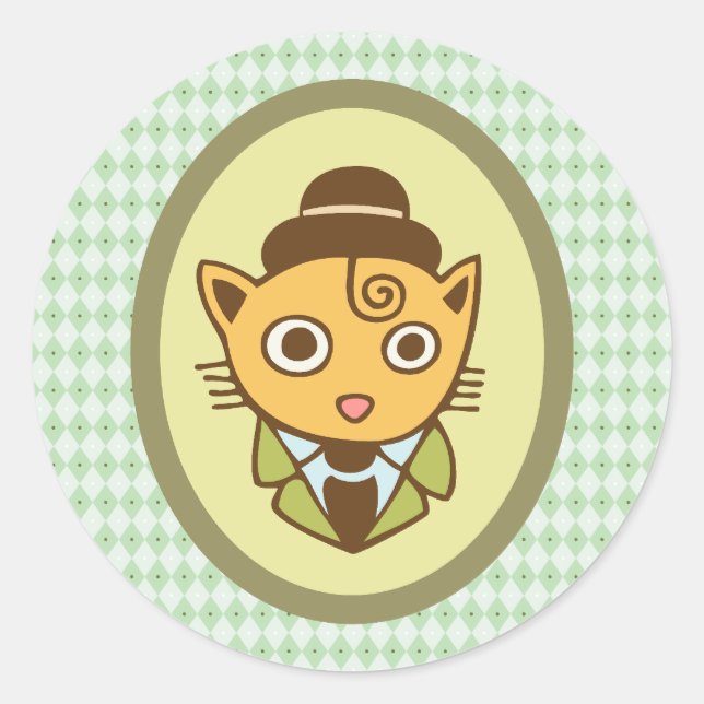 Sherlock Classic Round Sticker (Front)