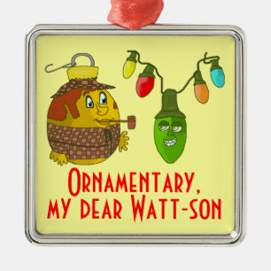 Sherlock Holmes Christmas Metal Tree Decoration