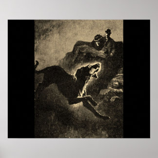 Sherlock Holmes Hound Of The Baskervilles Vintage Poster