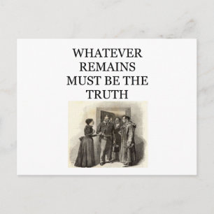 sherlock holmes postcard