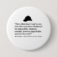 Sherlock Holmes Quote Button