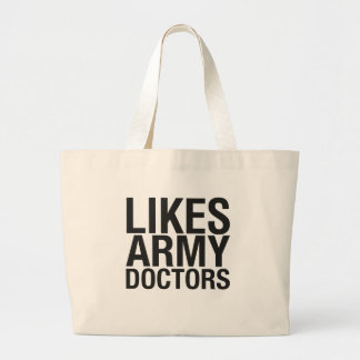 SHERLOCK Likes Army Doctors Large Tote Bag
