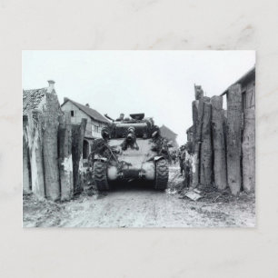 Sherman Tank Postcard