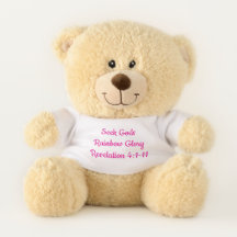 Sherman Teddy Bear With Scripture Soft Loveable