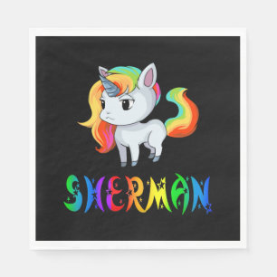 Sherman Unicorn Napkin