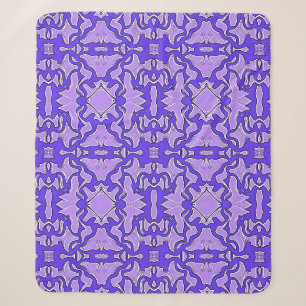 Sherpa Blanket An elegant blue purple pattern