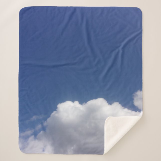 Sherpa Blanket CLOUDS DESIGN (Front)