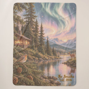 Sherpa Blanket for Couple. Stars Blanket