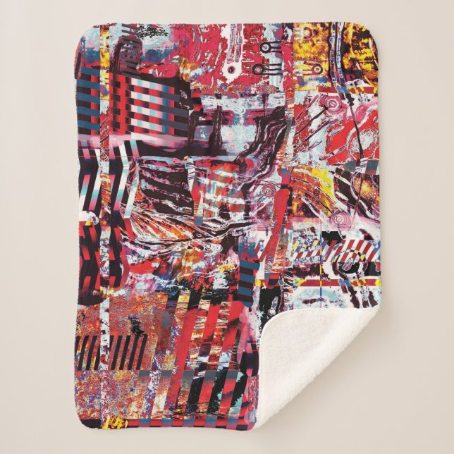Sherpa Blanket – Fragmented Pulse (Front)