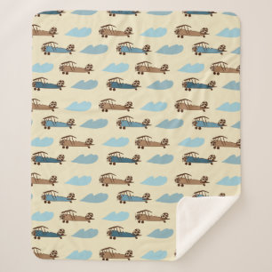 Sherpa Blanket Toy Aeroplane