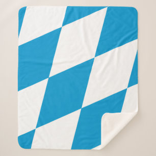 Sherpa Blanket with flag of Bavaria, Germany