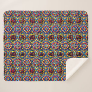 Sherpa Blanket with Romanian Colours Design