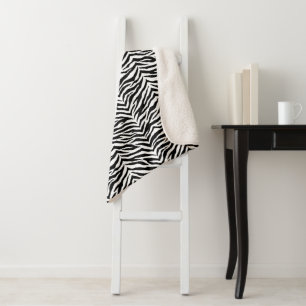 Sherpa Blanket-Zebra Print Sherpa Blanket