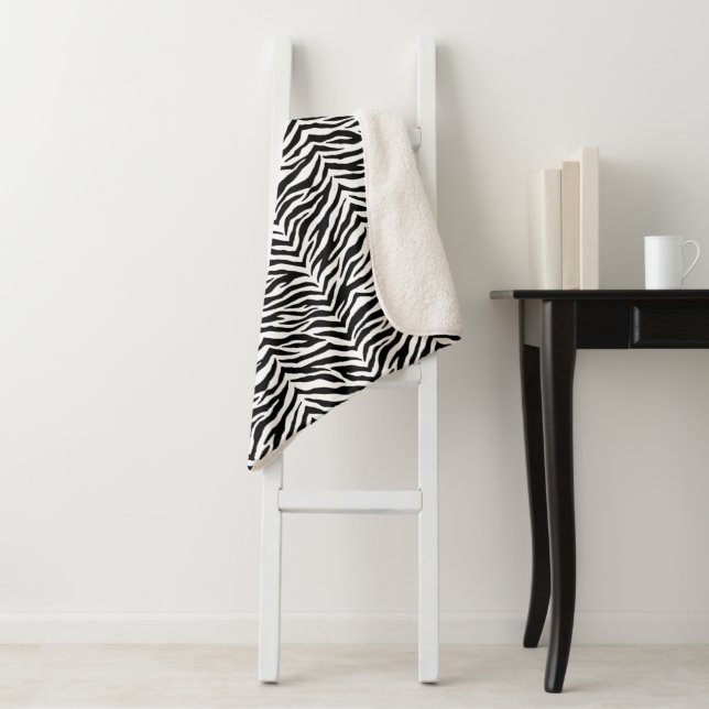 Sherpa Blanket-Zebra Print Sherpa Blanket (In Situ)