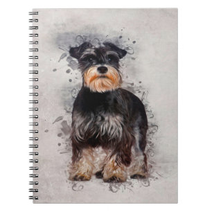 Sherpa Fleece Schnauzer Comfy Cosy Fleece Notebook