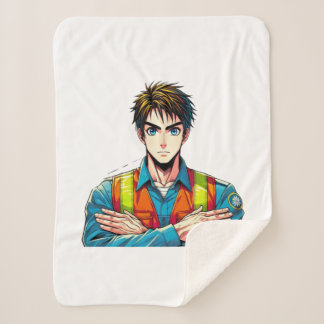 Sherpa-Fleecedecke with manga security expert Sherpa Blanket